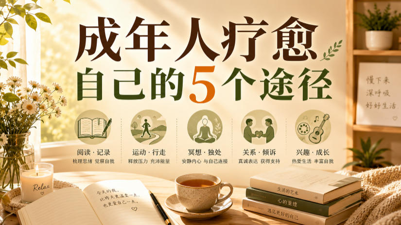 付费文章：成年人疗愈自己的5个途径-91副业网