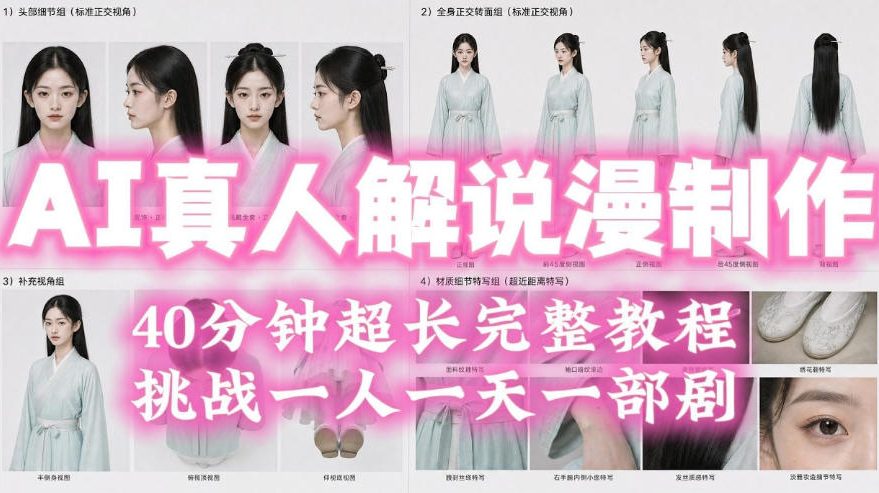 2026年AI真人解说漫剧自动批量化制作教程，40分钟超长完整，自动批量化制作，挑战一人一天一部剧！-91副业网