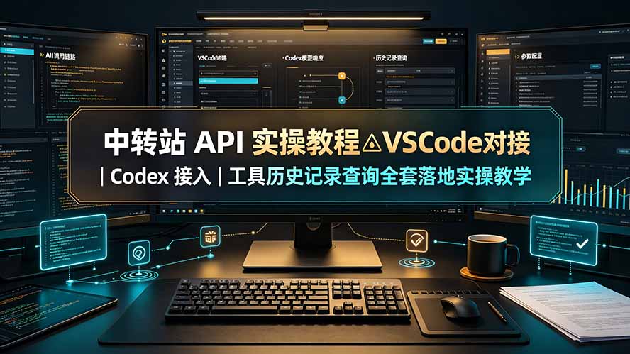 中转站 API 实操教程△VSCode 对接｜Codex 接入｜工具历史记录查询全套落地实操教学-91副业网