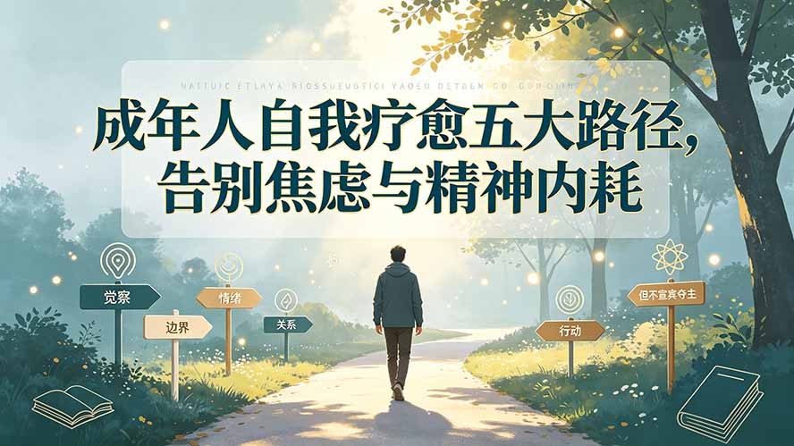 付费文章：成年人自我疗愈五大路径，告别焦虑与精神内耗-91副业网