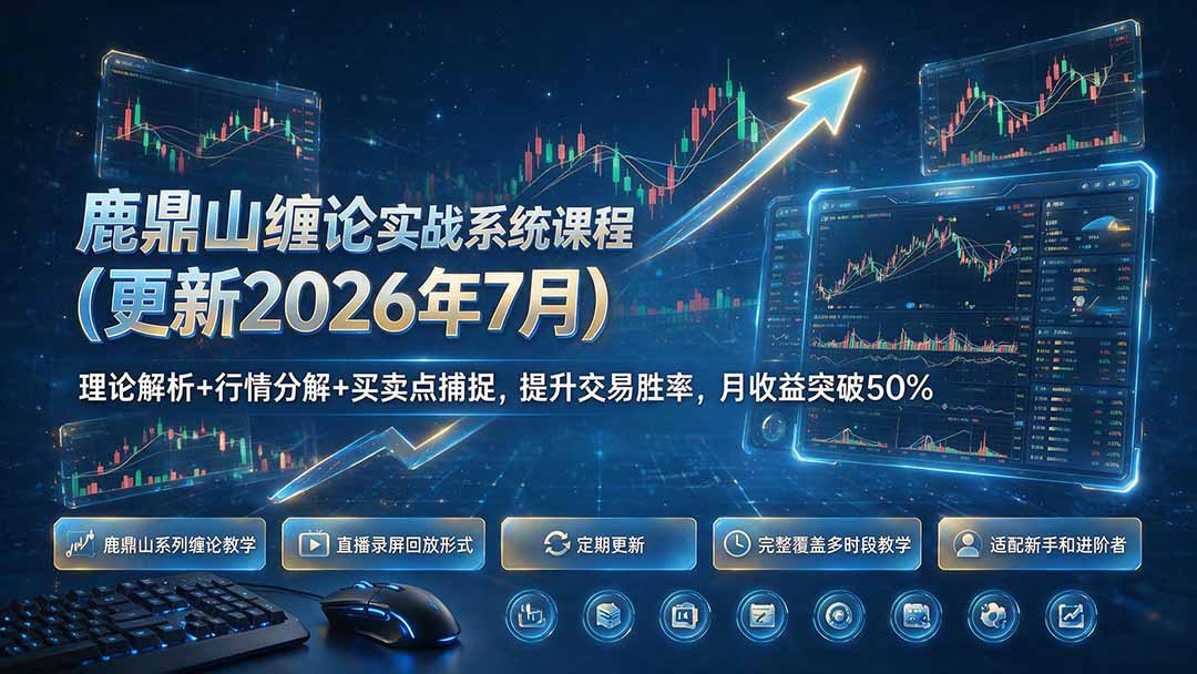 鹿鼎山缠论实战系统课程(更新26年7月-91副业网