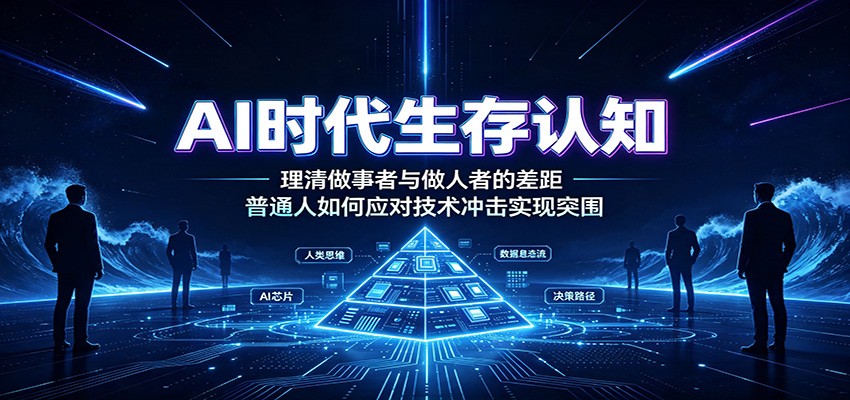 AI时代生存认知：理清做事者与做人者的差距，普通人如何应对技术冲击实现突围-91副业网