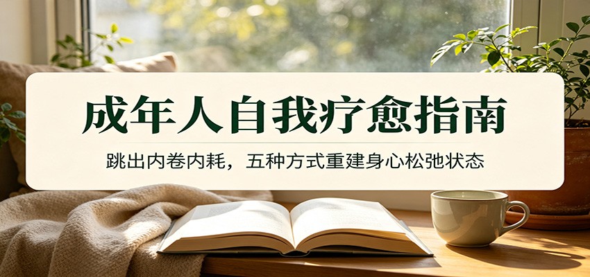 成年人自我疗愈指南：跳出内卷内耗，五种方式重建身心松弛状态-91副业网