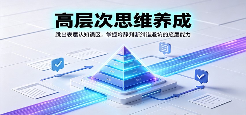 高层次思维养成:跳出表层认知误区,掌握冷静判断纠错避坑的底层能力-91副业网