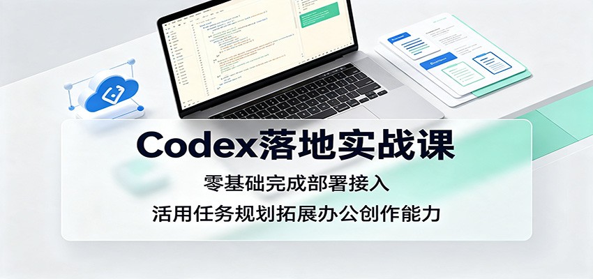 Codex落地实战课:零基础完成部署接入,活用任务规划拓展办公创作能力-91副业网