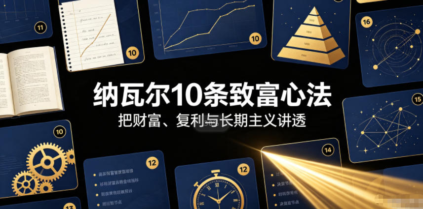 付费文章:纳瓦尔10条致富心法-91副业网