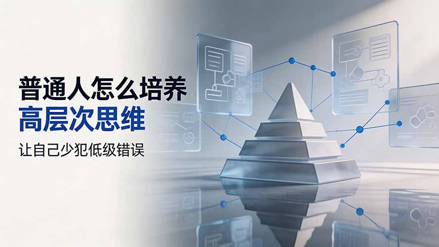 付费文章:普通人怎么培养高层次思维,让自己少犯低级错误-91副业网