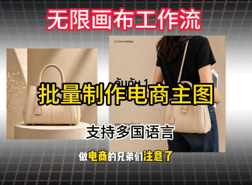 无限画布工作流搭建教程，一键电商主图批量制作，批量下载，支持多国语言-91副业网