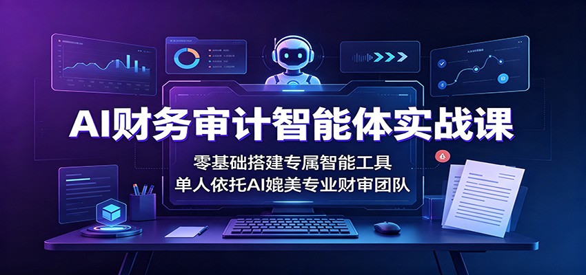 AI财务审计智能体实战课：零基础搭建专属智能工具，单人依托AI媲美专业财审团队-91副业网