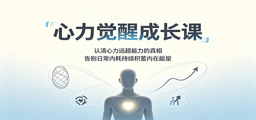 心力觉醒成长课:认清心力远超能力的真相,告别日常内耗持续积蓄内在能量-91副业网