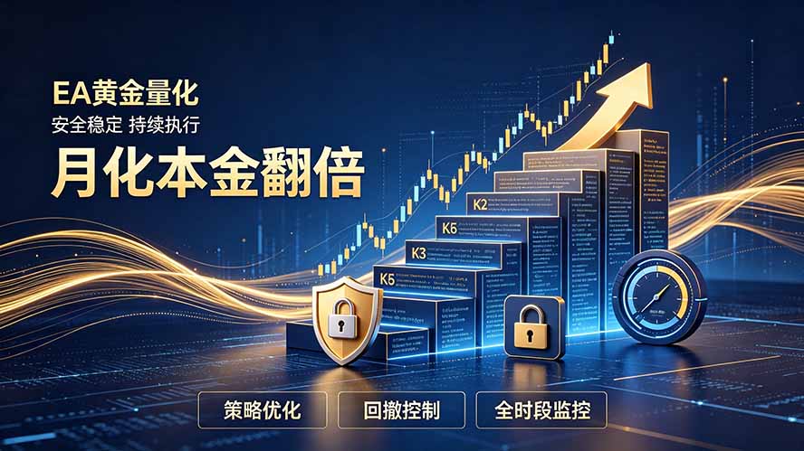 全新EA量化打法，月化本金翻倍的全新策略，安全稳定持续输出-91副业网
