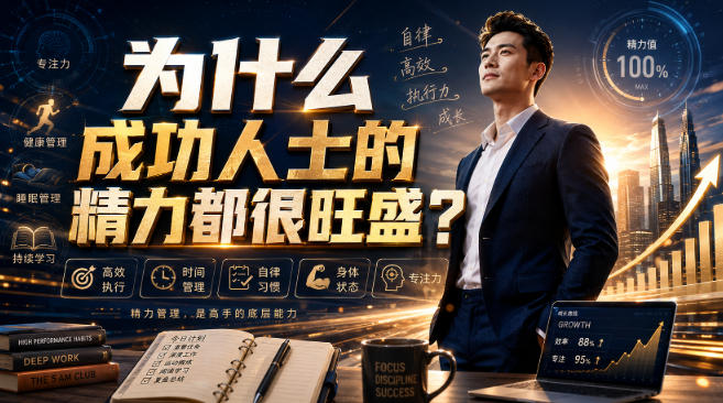 付费文章：为什么成功人士的精力都很旺盛？-91副业网