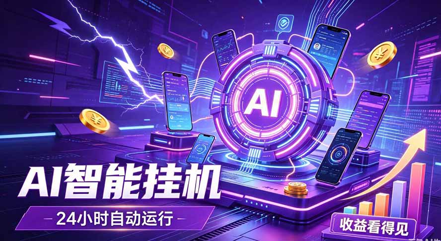 AI智能广告挂机，躺赚新模式 设备托管运行，解放双手持续变现-91副业网