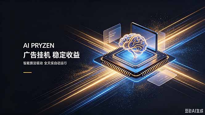 AI Pryzen 广告挂机｜24小时自动跑，日入300-500，新手零门槛-91副业网