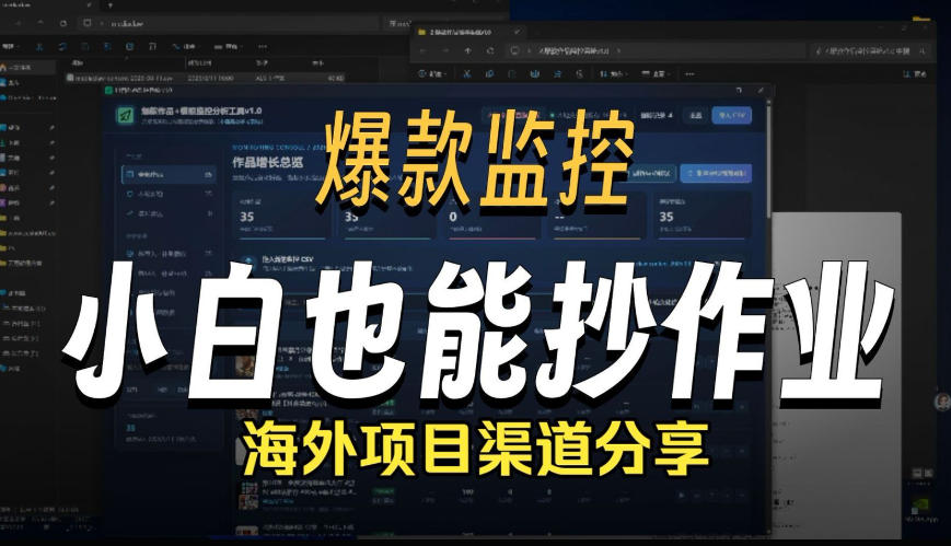 抖音爆款数据监控工具_海外网盘拉新渠道-91副业网