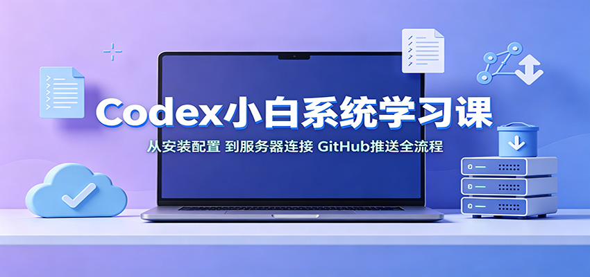 Codex小白系统学习课：小从安装配置，到服务器连接、GitHub推送全流程-91副业网