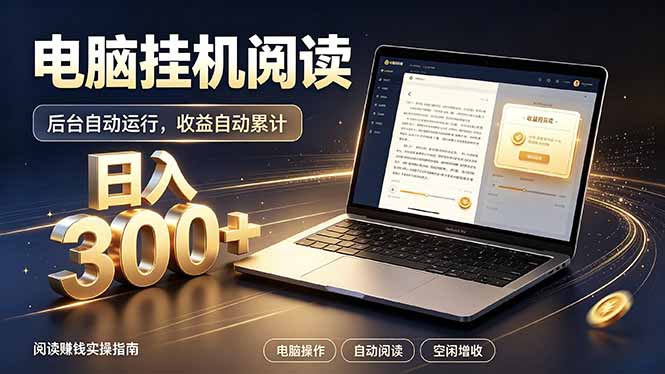 看小说也有收益？自动化流程，轻松日入300+-91副业网