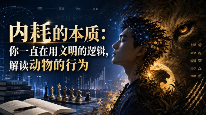 付费文章：内耗的本质：你一直在用文明的逻辑，解读动物的行为-91副业网