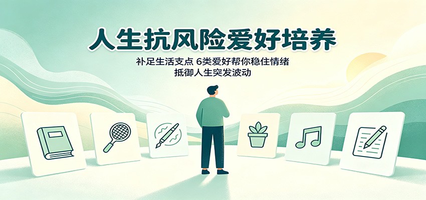 人生抗风险爱好培养：补足生活支点，6类爱好帮你稳住情绪，抵御人生突发波动-91副业网