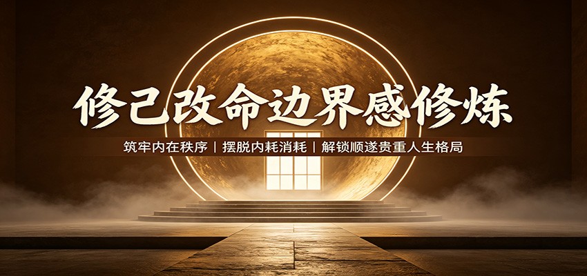 修己改命边界感修炼：筑牢内在秩序，摆脱内耗消耗，解锁顺遂贵重人生格局-91副业网