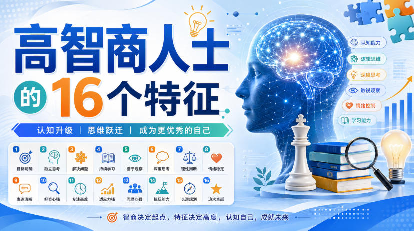 付费文章:高智商人士的16个特征-91副业网