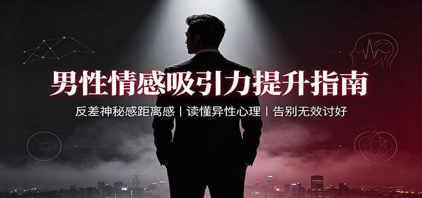 男性情感吸引力提升指南：反差神秘感距离感，读懂异性心理，告别无效讨好-91副业网