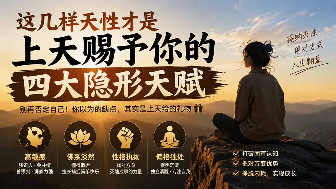 付费文章：这几样天性才是上天赐予你的四大隐形天赋-91副业网