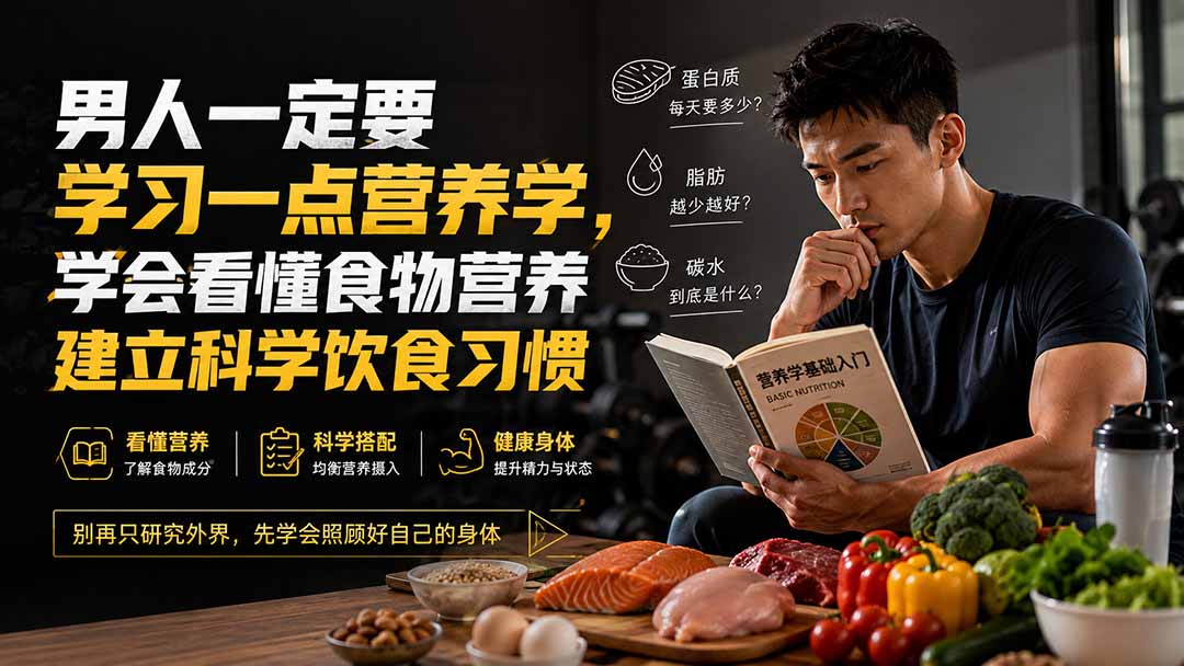 付费文章:男人一定要学习一点营养学,学会看懂食物营养建立科学饮食习惯-91副业网