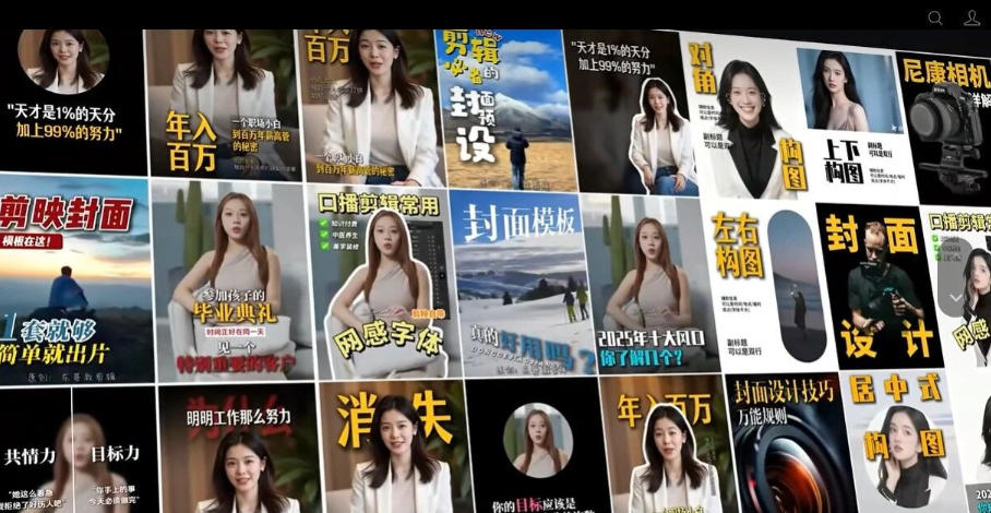 【剪映模板】100款剪映高级感万能行业短视频封面字幕排版预设视频花字剪辑模版