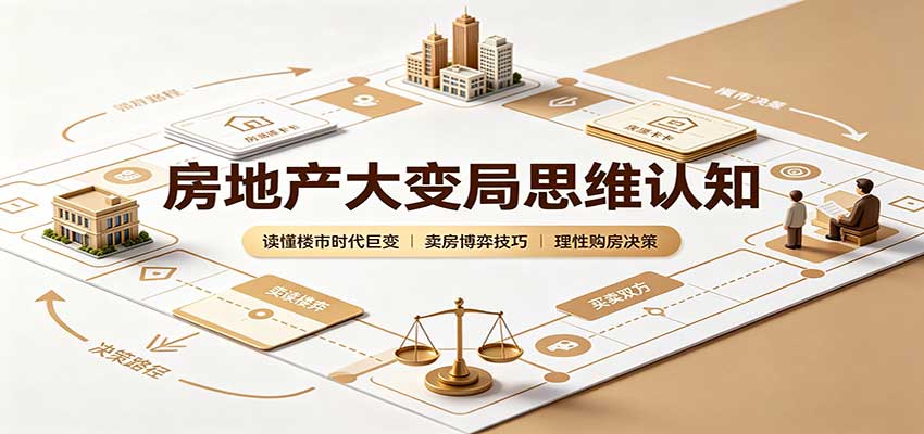 房地产大变局思维认知:读懂楼市时代巨变,卖房博弈技巧,理性购房决策-91副业网