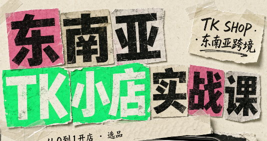 东南亚TK小店实战课(基础+进阶)-91副业网