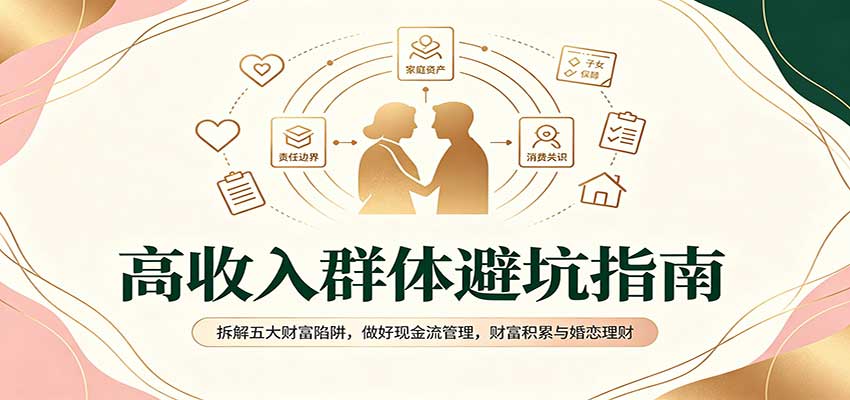 高收入群体避坑指南：拆解五大财富陷阱，做好现金流管理，财富积累与婚恋理财-91副业网