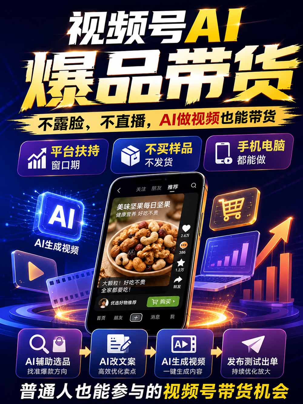 图片[2]-2026视频号AI爆品带货训练营-9月开课｜不露脸不直播，AI做视频发视频号，有人下单，你赚佣金，轻松单日佣金1000+-91副业网
