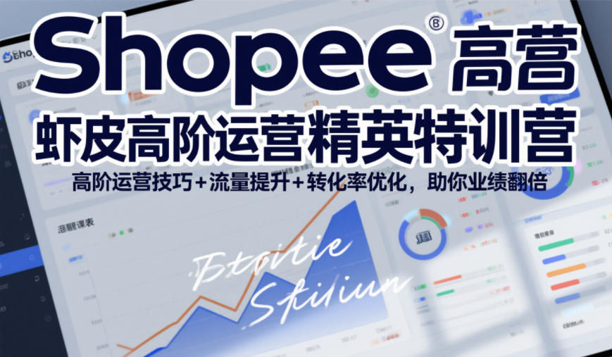 Shopee虾皮高阶运营精英特训营,高阶运营技巧+流量提升+转化率优化,助你业绩翻倍(更新26年9月)-91副业网