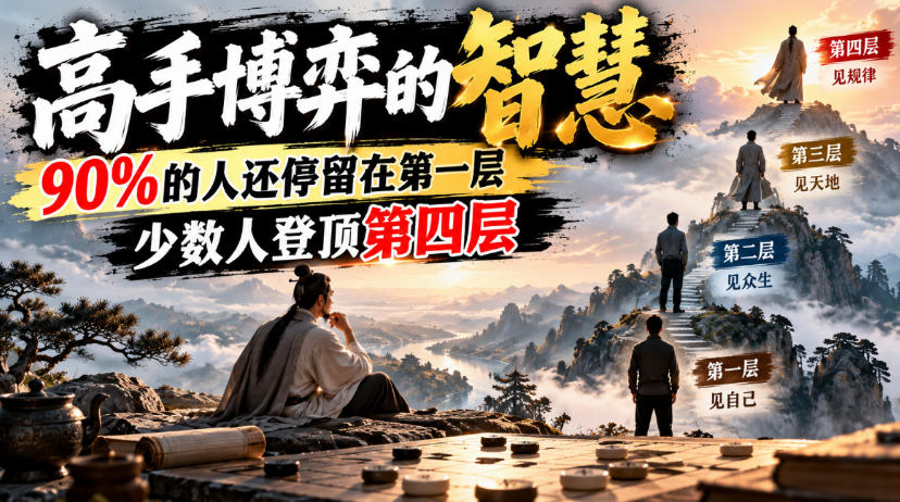 付费文章:高手博弈的智慧,90%的人还停留在第一层,少数人登顶第四层-91副业网