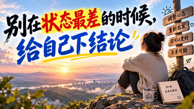 某公众号付费文章：别在状态最差的时候，给自己下结论-91副业网