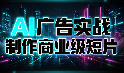 AI广告实战制作商业级短片-91副业网