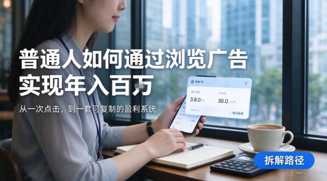 2026最新技术，24小时全自动浏览广告，全网独家项目，单台设备日入200+新手小白可快速上手，支持实地学习实地考察【揭秘】-91副业网
