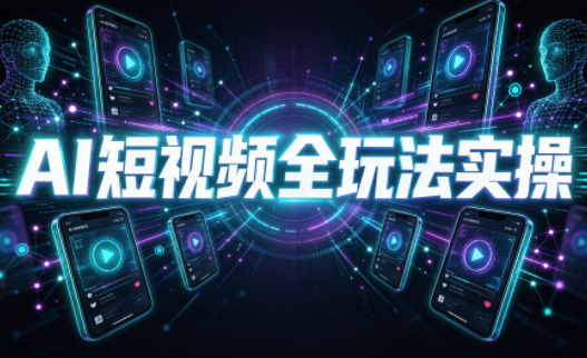 AI短视频全玩法实操(剪辑+带货+数字人+漫剧+短剧)-91副业网