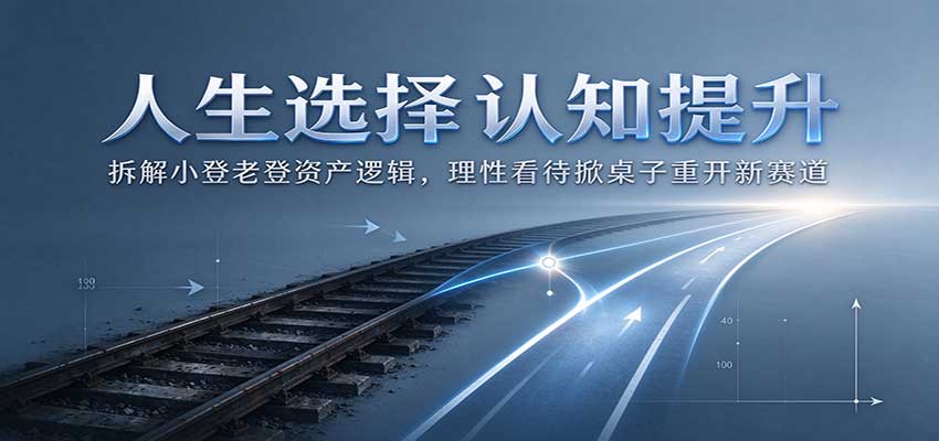 人生选择认知提升：拆解小登老登资产逻辑，理性看待掀桌子重开新赛道-91副业网