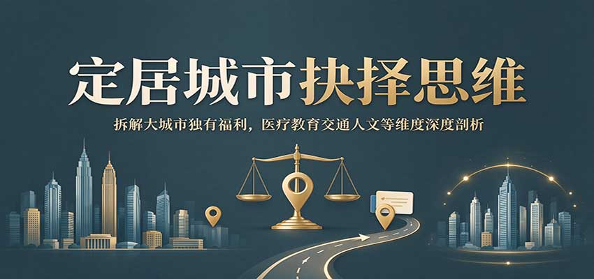 定居城市抉择思维：拆解大城市独有福利，医疗教育交通人文等维度深度剖析-91副业网