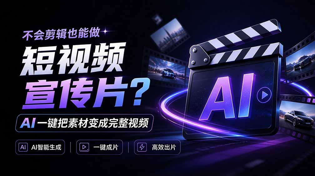 我跪下来了！不会剪辑也能做短视频宣传片？ AI 一键把素材变成完整视频，真是神奇，OpenFilm 超省事-91副业网