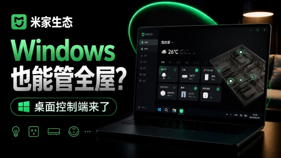 Windows电脑也能管全屋？这下真省心，米家生态桌面控制端来了，Github最新开源，MiHome-Windows-91副业网