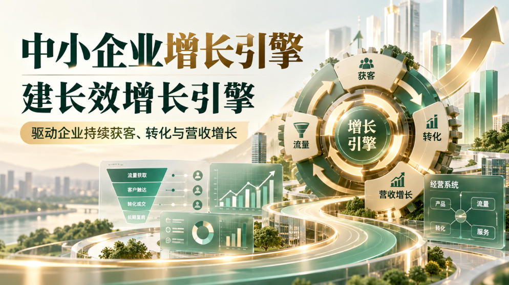 中小企业增长引擎,建长效增长引擎,驱动企业持续获客、转化与营收增长-91副业网